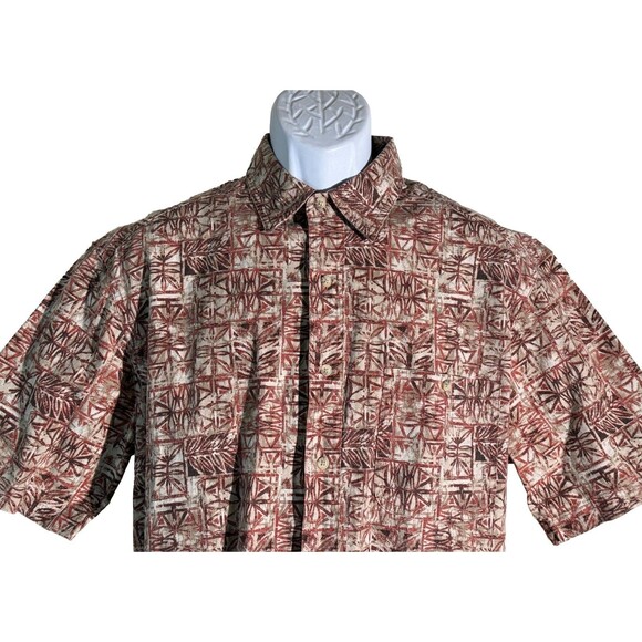 ST. JOHN'S BAY Men's Short Sleeve Button Down Cotton Shirt Medium - Picture 2 of 4